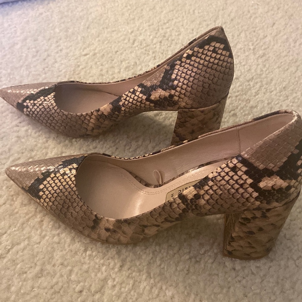 Zara Basic Snake Pumps - image 1